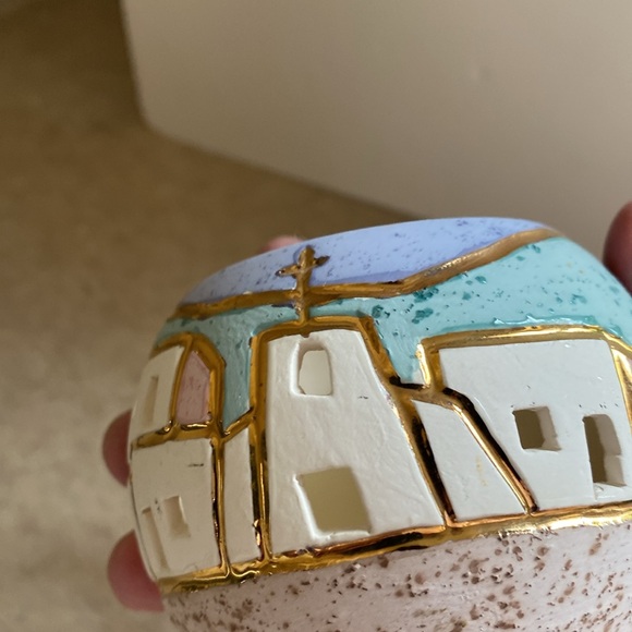 Adobe Tex mex style candle holder - Picture 4 of 7